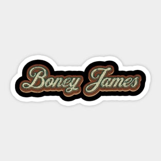 Boney James Vintage Text Sticker